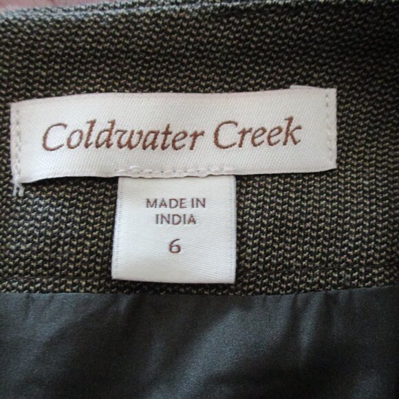 Size 6 ColdwaterCreek metro pencil skirt - new with tags - brown - Picture 3 of 6